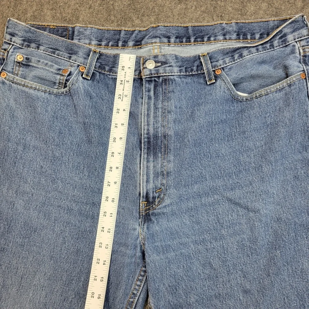 Levis 550 Jeans Mens 42x30 Blue Denim Red Tab Streetwear Dad Weekend‎ Casual